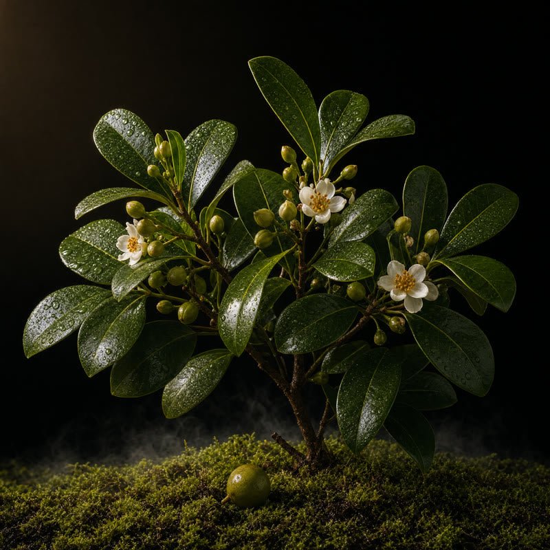 Tamanu — midnight botanical portrait