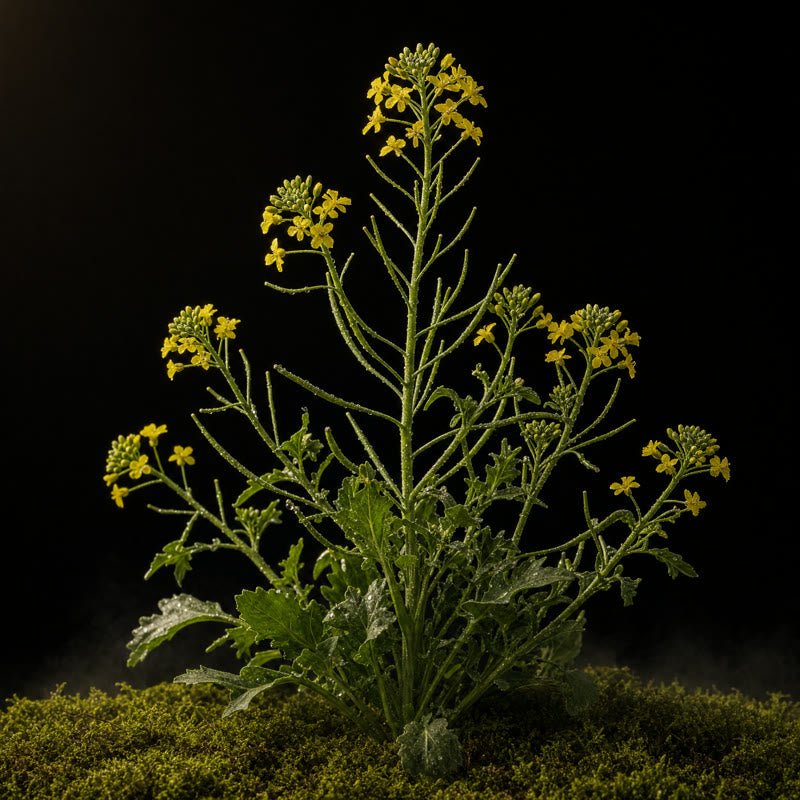 Broccoli Seed — midnight botanical portrait