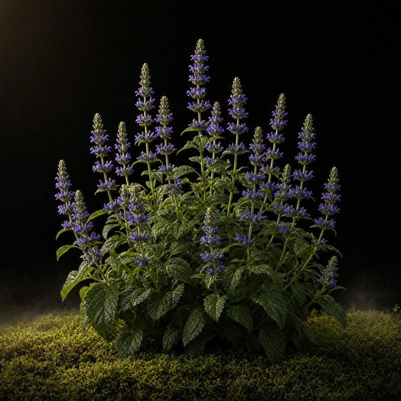Chia Seed — midnight botanical portrait