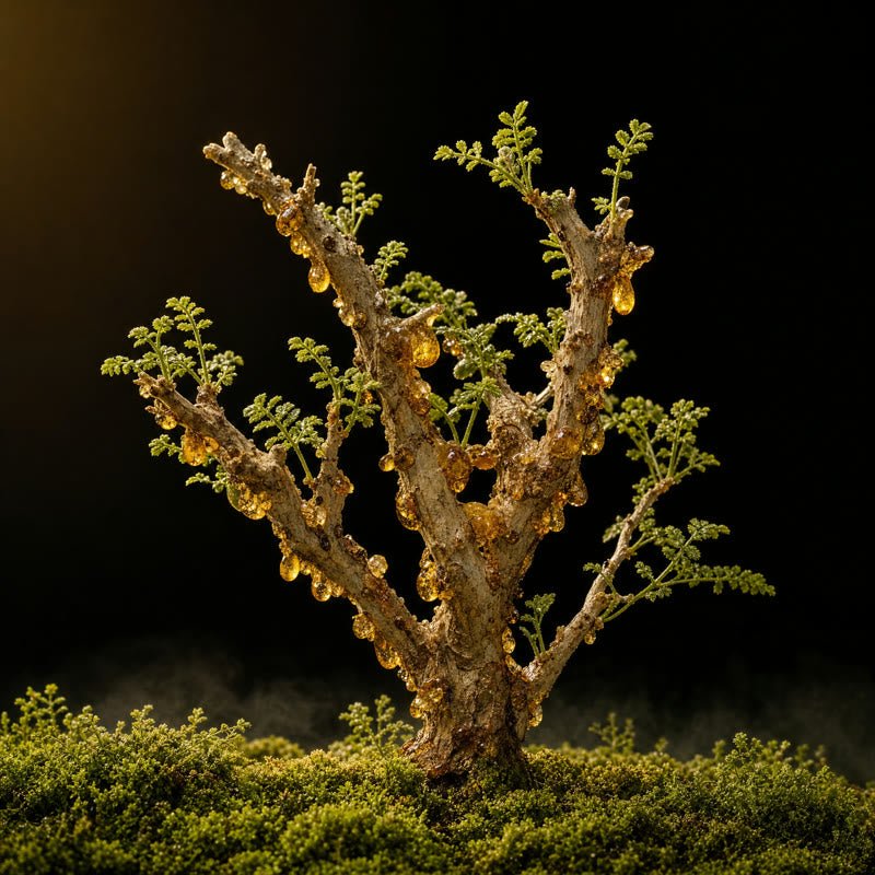 Frankincense — midnight botanical portrait